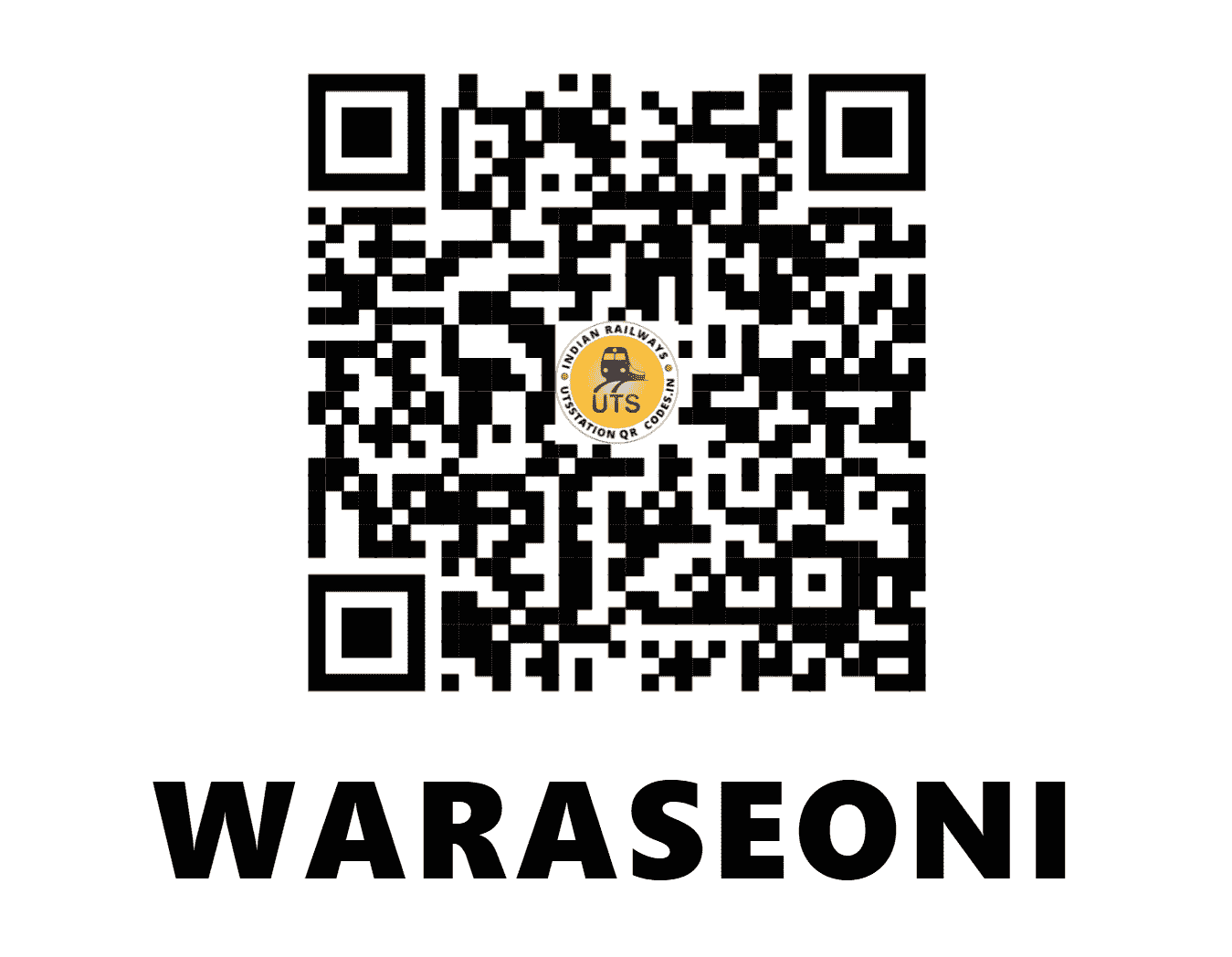 UTS QR Code for WARASEONI - WRI - SB (MADHYA PRADESH)